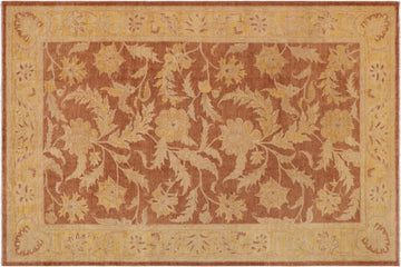 handmade Traditional Kafkaz Chobi Ziegler Lt. Brown Gold Hand Knotted RECTANGLE 100% WOOL area rug 9 x 12